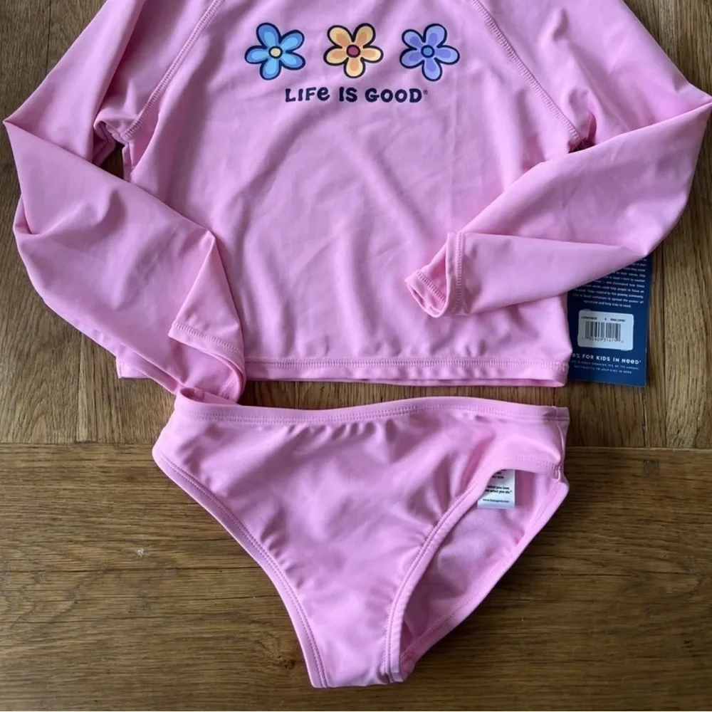 MWT Life Is Good Bathing Suit size 4 youth